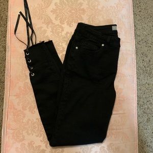Black Lace Up Jean